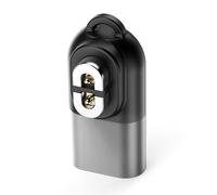 Adaptador de corriente USB-C magnético para equipos de audio Shokz OpenRun Air/OpenRun Pro (gris)