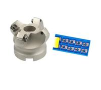 Adaptador de corte 45 grados KM12, inserto carburo sólido indexable 50/63/80/100 mm, cabezal fresado frontal para torno CNC SEKT1204(KM12-50-22-4T,1204-XM KT930)