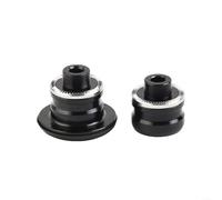 Adaptador de cubo de bicicleta, 9 mm a 15 mm/10 mm a 12 mm, liberación rápida a eje pasante, tapa de extremo convertidor de 142 mm para cubo de rueda de bicicleta de montaña (10 x 135 mm)
