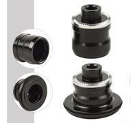 Adaptador de cubo de bicicleta para eje pasante QR, buje delantero M9 a 15 mm y buje trasero M10 a 12 mm, soporta rango de engranajes de 135 mm a 142 mm (12S x 135 mm)