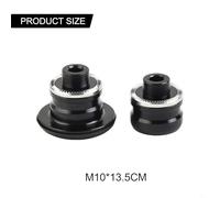 Adaptador de cubo de bicicleta para QR de liberación rápida convertidor de eje pasante delantero M9 a 15 mm eje de 100 mm de apertura y trasero M10 a 12 mm eje 135 142 mm adecuado para 8, 11, 12