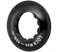 Adaptador de cubo de freno de disco de bicicleta de aleación de aluminio para convertir el bloqueo central a 6 pernos para rotores con instalación suave en múltiples tipos de eje (interior-negro)