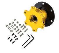 Adaptador de cubo de liberación rápida para volante de 6 orificios Adaptador de cubo de volante de coche universal de 6 orificios Adaptador de carreras de liberación rápida Kit de jefe a presión