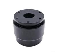Adaptador de cubo de volante de liberación rápida de aleación de aluminio de 55 mm para configuración MOZA Turn Sim Racing, diseño de intercambio rápido, color negro