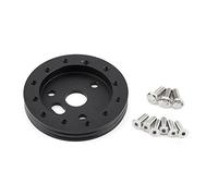 Adaptador de Cubo de Volante KIMISS, Espaciador de Coche Universal, Cubo de 0,5 para Volante de 6 Orificios a Adaptador de 3 Orificios Boss Popular (Negro)