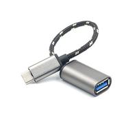Adaptador de datos USB C Diseño reversible Transferencia de alta velocidad Carga de energía Aleación de aluminio Plug and Play para portátil