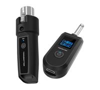 Adaptador de de micrófono inalámbrico para micrófonos DSLR y dinámicos | Transmisión de audio clara, receptor transmisor sensible para sistemas PA, grabación de vídeo, solución de micrófono