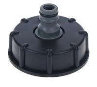 Adaptador de depósito de agua IBC de 1000 litros con entrada de 60 mm y conexión roscada gruesa, apto para tanques IBC estándar de 2 pulgadas (1/2)
