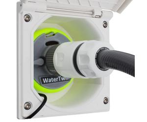 Adaptador de depósito de agua para autocaravana,Tapa de depósito de agua con doble conexión Gardena (adaptador para tapa de depósito de 3 pines, D: 68)