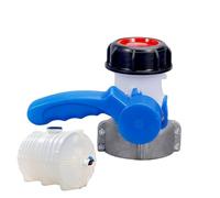 Adaptador de depósito para contenedores IBC, rosca de 60 mm para válvula adaptadora de almacenamiento de agua, conexión de repuesto, control de salida de control a prueba de fugas para bricolaje