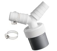 Adaptador de desagüe de lavadora, doble conexión, adaptador en Y, para lavavajillas, secadora, lavadora, con boquilla de entrada de 19 - 24 mm y salida 40 mm tubo con abrazadera de manguera, universal