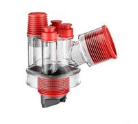 Adaptador de desagüe para fregadero de cocina con flujo en ángulo de 45°, doble sellado y tapón de insectos, construcción PETG+TPE, para lavadora, lavavajillas, inodoro y desagüe de suelo, 16 x 10 x