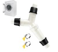 Adaptador de desagüe para lavadora, forma de Y, manguera de extensión de manguera de aguas residuales, distribuidor de 3 vías para lavavajillas, drenaje de condensado, conexión de suelo, tapón de