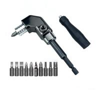 Adaptador de destornillador con funcionalidad de liberación rápida y mecanismo de bloqueo fuerte para un uso eficaz en espacios reducidos (b)