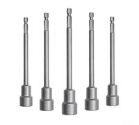 Adaptador de destornillador de tuerca hexagonal de 150 mm, funda de extensión compatible con taladros de taladro y pistola para reparación de máquinas y bricolaje (7 mm)