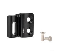 Adaptador de desviador delantero para bicicleta Sram Bike gancho fijo capó aleación de aluminio altura ajustable negro rojo con pernos para un cambio perfecto de marcha (CG22 negro)