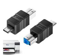 Adaptador de Disco Duro Externo - Adaptador USB A B 3.0 para Impresoras - Conexión Plug and Play para Escáner, Portátil, Tableta, Disco Duro y Estación de Acoplamiento