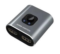 Adaptador De Divisor De Video, con Salida De Pantalla Du AL, Plata, Adaptador De Puerto De Pantalla, Divisor De Monitor Du Al, Configuración Fácil, para PC, Computadora Portátil, Monitor, Televisión,