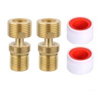 Adaptador de ducha ajustable de latón macizo de alta calidad con rotación multiángulo para una alineación perfecta de la pared y un rendimiento de alta presión (2 unidades)