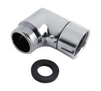 Adaptador de ducha de 90 grados para conexiones roscadas estándar de 1/2 pulgada entre el brazo de ducha y el conjunto de manguera de mano