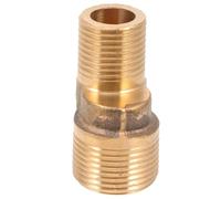 Adaptador de Ducha de Esquina Ajustable para Accesorios de Baño | Tornillo Excéntrico, Distancia de Instalación Regulable y Rotación, Cobre Dorado, Compatible Mayoría