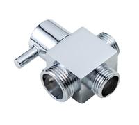 Adaptador de ducha de latón fuerte, divisores de doble puerto, adaptadores resistentes a la erosión para sistemas de cabezal de ducha, válvulas desviadoras de ducha de latón macizo