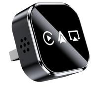 Adaptador de duplicación de pantalla: convertidor de transmisión, conectado a enlace de video inalámbrico | Par de dispositivos de audio para coche película Multimedia Espejo para tablero Pantalla