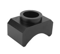 Adaptador de Eje de Gato, sillín de elevación, Adaptador de Gato hidráulico, sillín de Eje de Aluminio Billet portátil para Gato de Botella y Gato de Piso, se Adapta a Ejes de (Negra)