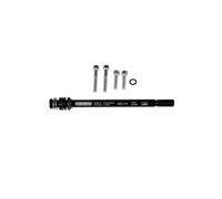 Adaptador de eje Ortlieb Eje pasante M6-Conector 1,5mm (Negro)
