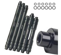 Adaptador de eje pasante de bicicleta de 1215 mm a 9 mm convertidor QR para MTB Road Bike Hub Compatibilidad delantera trasera liberación rápida (110 mm-15 a 9 mm)