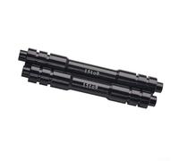 Adaptador de eje pasante delantero y trasero de 15 mm a 9 mm y 12 mm a 9 mm, kit de conversión para convertidor de buje de aleación de aluminio con compatibilidad de liberación rápida (trasero 135 mm