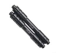 Adaptador de eje pasante para bicicleta, conversión de aluminio de 15 mm/12 mm a 9 mm con junta para estabilidad (frontal 110 mm 15 a 9)