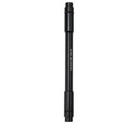 Adaptador de eje pasante para buje trasero de bicicleta de 12 mm a 10 mm de liberación rápida, convertidor de aleación de aluminio para ruedas de bicicleta de carretera MTB de 135/142/148 mm, negro