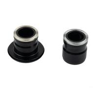 Adaptador de eje pasante para cubo de bicicleta QR a tapa de extremo de 15 mm/12 mm, aleación de aluminio frontal M9-100 mm trasera M10-135/142 mm convertidor para 8-12 velocidades, negro (12S x 142