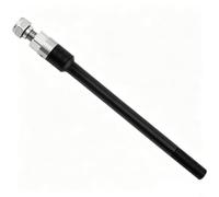 Adaptador de eje pasante para remolque de bicicleta 6061 aleación negro | Ajuste de rosca, longitud ajustable de 160-178 mm, aleación de aluminio 6061, diseño ligero, fácil de instalar