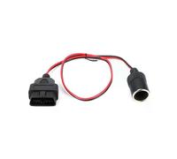 Adaptador de encendedor de cigarrillos, ligero, portátil, flexible, con conector de ABS para 16 pines.