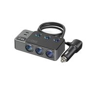 Adaptador de Encendedor de Cigarrillos para Automóvil, Interruptor USB, Carga Súper Rápida PD, Cargador de Automóvil de 120 W, Soporte Universal,
