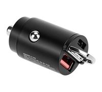 Adaptador de Encendedor de Cigarrillos QWORK® Auto, PD 45W y QC 45W, Carga rápida USB C, Cargador de Coche USB 24V/12V