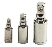 Adaptador de enchufe, 3 piezas de 1/10.2 cm 3/20.3 cm 1/5.1 cm, conector de junta de trinquete de 360 grados, herramienta de extensión flexible para uso de llaves de vaso de varios tamaños