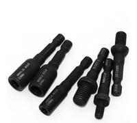 Adaptador de enchufe autorroscante con vástago hexagonal de 1/4 pulgadas para aplicaciones de taladro eléctrico con roscas M6 M8 M10 adecuado para pernos de suspensión y tuercas de inserción (dientes