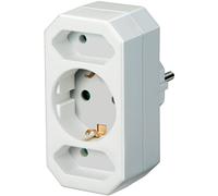 Adaptador de enchufe Brennenstuhl 1508050, Euro 2 + toma de tierra 1 10 x 20 x 20 cm