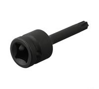 Adaptador de enchufe de 1/2 pulgada para T20 para T30 T40 T100 para puntas de destornillador Torx, herramienta de llave hexagonal, 78 mm, negro (T45)