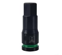 Adaptador de enchufe de 3/4 pulgadas T25H10-H36 para llaves de impacto, cabeza hexagonal de acero CR-MO con agujero de pin antideslizante, herramienta de reparación resistente para construcción y (30