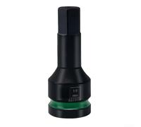 Adaptador de enchufe de 3/4 pulgadas T25H10-H36 para llaves de impacto, cabeza hexagonal de acero CR-MO con agujero de pin antideslizante, herramienta de reparación resistente para construcción y (19