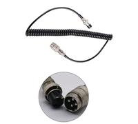 Adaptador de enchufe de 4 pines para Uniden Midland Galaxy Striker Ranger EX4 CB Ham 4 pines Radio Micrófono Cable de extensión Taxi