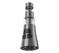 Adaptador de enchufe de conversión de filtro de grifo de cocina para fregadero doméstico Material de latón y ABS para diseño a prueba de salpicaduras con tasa de flujo de agua mejorada y fácil