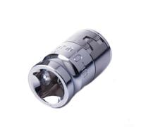 Adaptador de enchufe de cromo vanadio para transición entre funciones de enchufe y soporte de brocas en unidades de 3/8 y 1/2 pulgada (3/8 x 10 mm)
