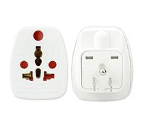 Adaptador de enchufe de EE.UU., Adaptador de viaje para EE.UU. A/B, Reino Unido G, Sudáfrica M, India D, Europa C&E/F, Australia I, Italia L y otros países (2 Piezas)
