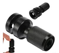 Adaptador de enchufe de impacto de 1/2 a 1/4 pulgadas, convertidor de brocas de cambio rápido, acero al cromo vanadio tratado térmicamente para prueba de mecánicos, trabajos de garaje, 23 x 50 mm
