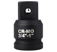 Adaptador de enchufe de impacto de 3/4 pulgadas F a 1 pulgada, convertidor reductor de enchufe de acero Cr-Mo, kit de conversión de llave cuadrada universal, adaptador de barra de disyuntor para